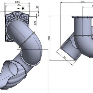 Скат-труба спиральный 1.5 "Solo"