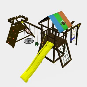 Детский игровой комплекс VikingWood Huk с рукоходом