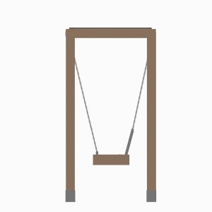 Уличная скамейка-качели VikingWood C3 c подсветкой