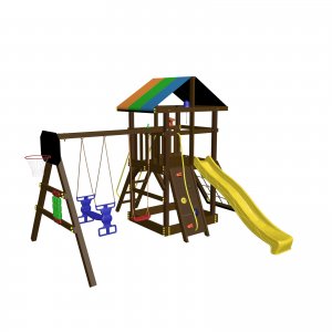 Детский игровой комплекс VikingWood Rodeo с качелями Duet