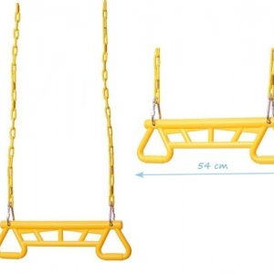 Гимнастические треугольные кольца с металлической трапецией
