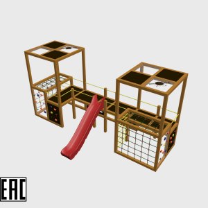 Детский игровой комплекс VikingWood Kvadro 3