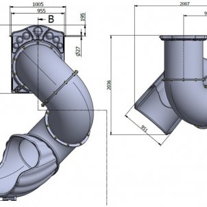 Скат-труба спиральный 1.5 "Solo"