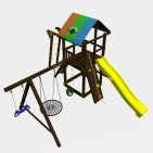 Детский игровой комплекс VikingWood Rodeo с рукоходом