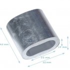 Овальное алюминиевое кольцо